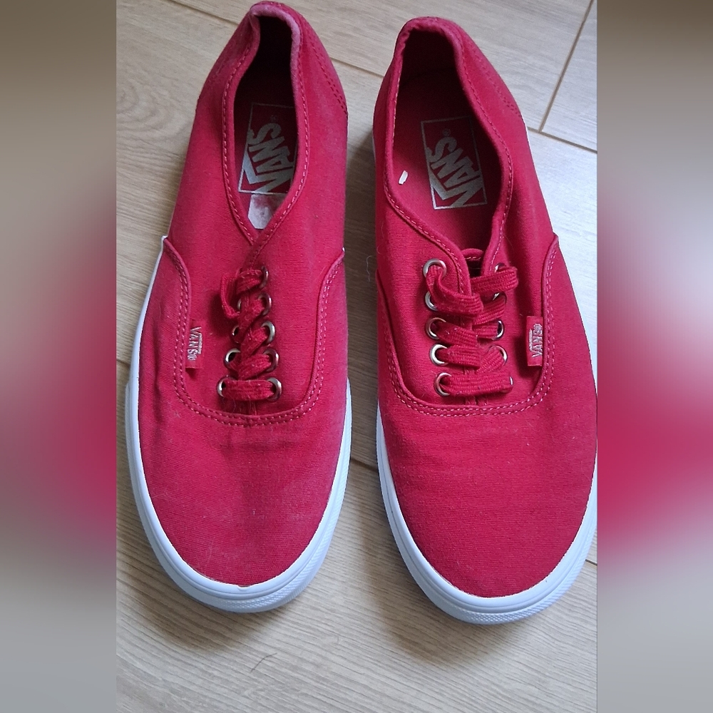 Off the Wall Red Vans Women's Size 8